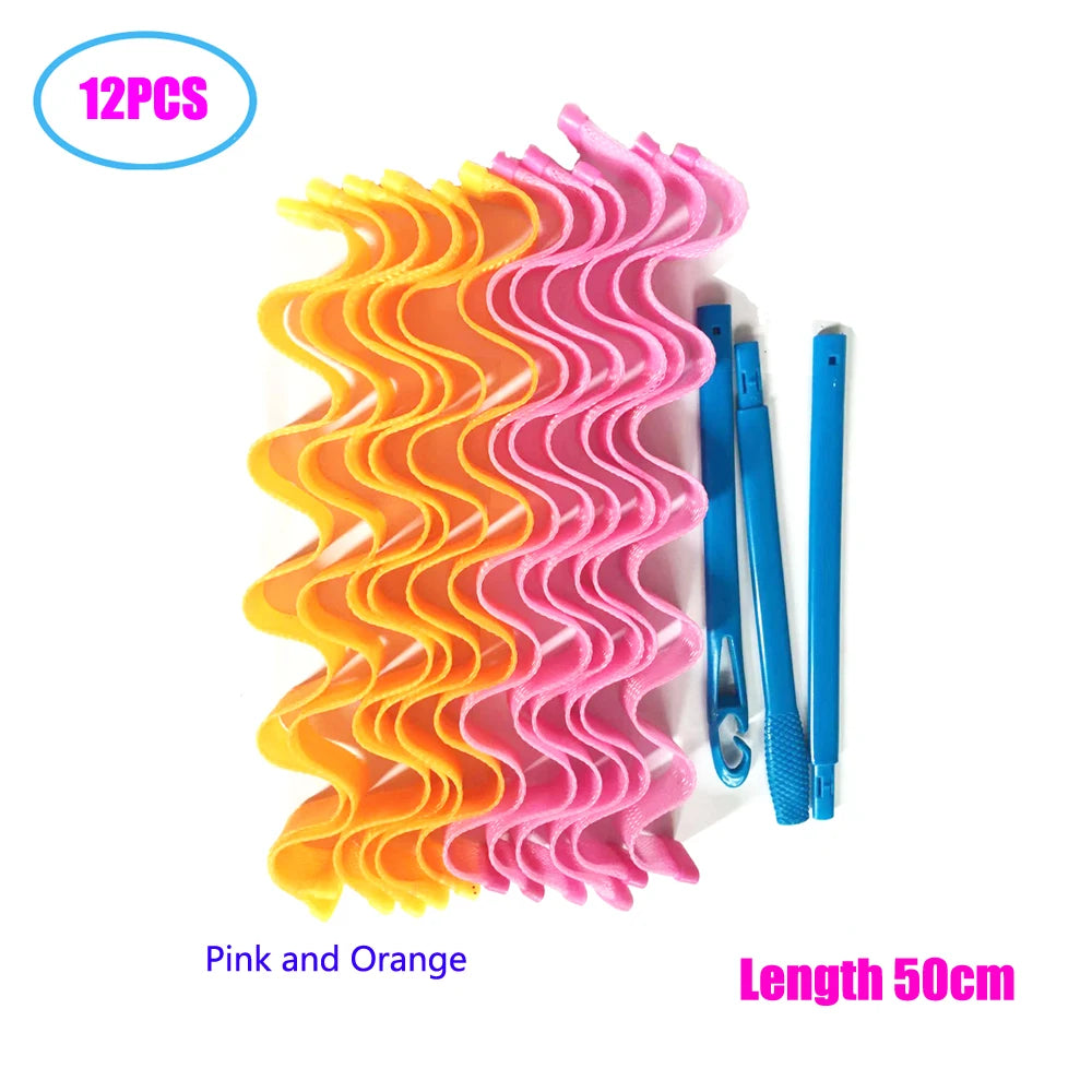 Magic Heatless Hair Curlers Set for Soft Natural Curls