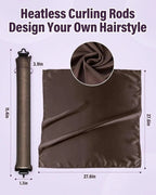 Heatless Hair Curler Set with Satin Scarf for Overnight Curls