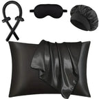 No-Heat Curling Wand Set with Shower Cap & Eye Mask