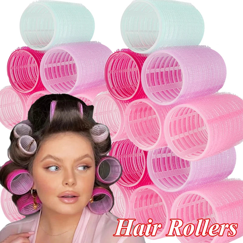Heatless Self-Grip Hair Rollers for Bangs & Volume Styling