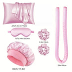 No-Heat Curling Wand Set with Shower Cap & Eye Mask